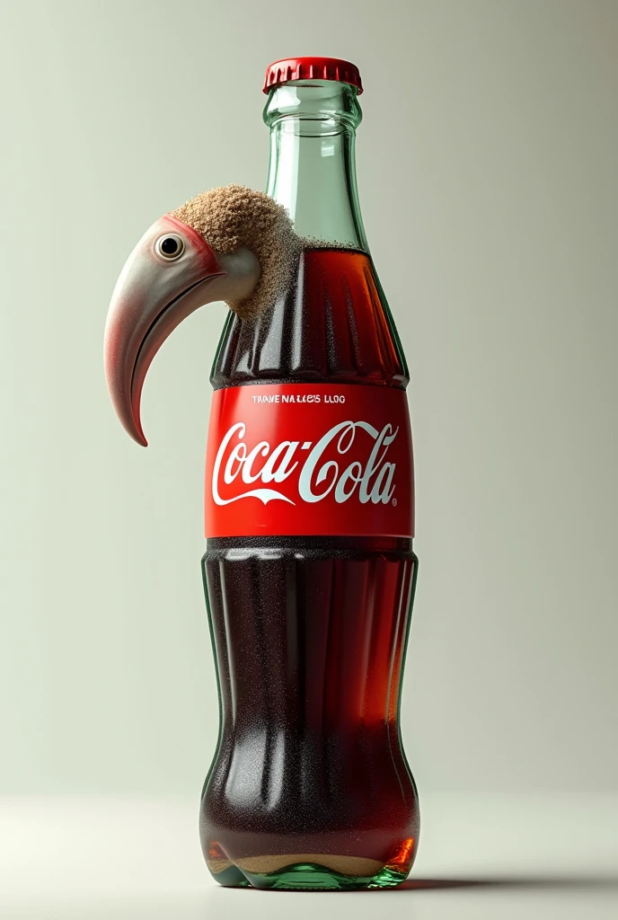 750 ml coca cola bottle, with beak