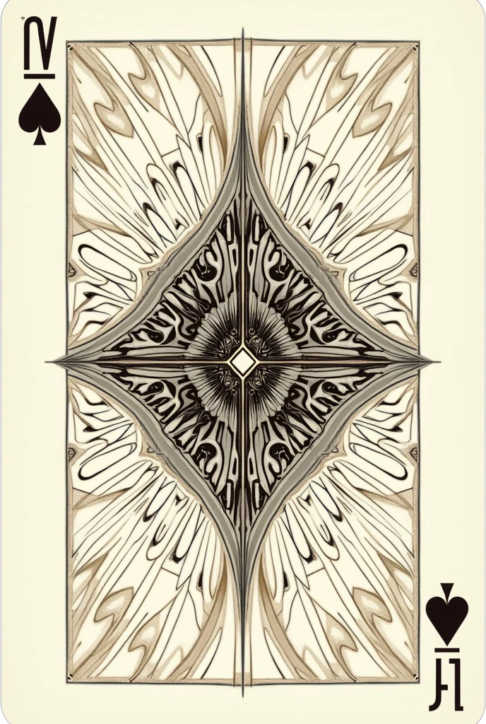 Make a simple artwork on the back of a playing card