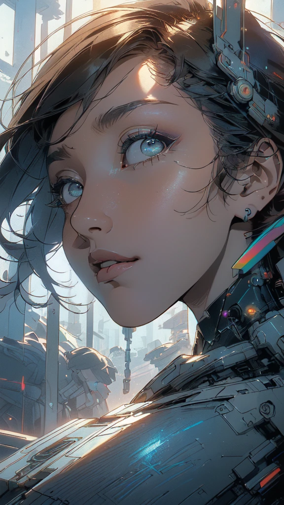 (((masterpiece, highest quality))),(((solo:1.2))),(((1girl:1.2))),32k wallpaper, very detailed, poster, vintage science fiction,(((((geometric cinematic movie poster))))), ((((bauhaus)))),(((abstract))),((((mid century modern)))),(((((portfolio))))),(((((Close-up))))),(((((bust up))))),((((more various angle)))),(((highlight))),(((complete. detailed face))),(((Extremely talented))),(((most complecated machine))),(((Overall colorfully))),((((((Absolutely simple background)))))),(((((detailed futuristic machine))))),(((Cleavage))),(((marvel super heroes))),(((rainbow color scheme))),(((Very detailed UI))),(((So many meters))),(((Perpetual Motion Machine))),(((Mouth wide open, expression of shock))),(((dynamic angle)))