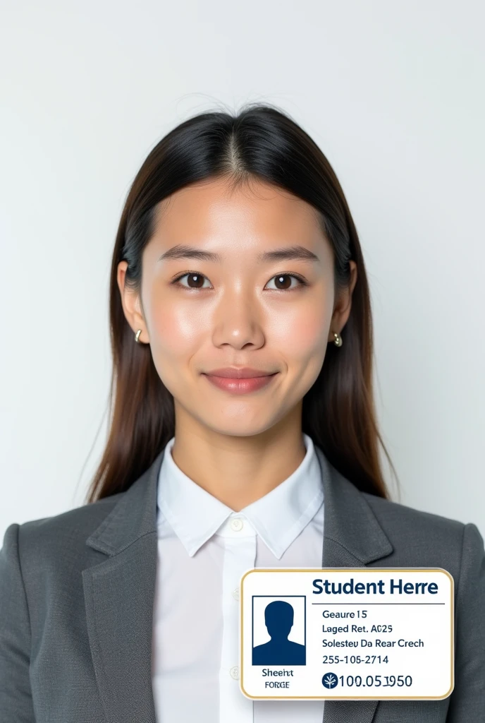 Create a photo with student ID card template