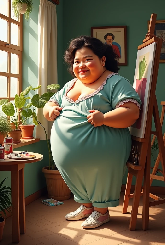 Artist in the style of Fernando Botero