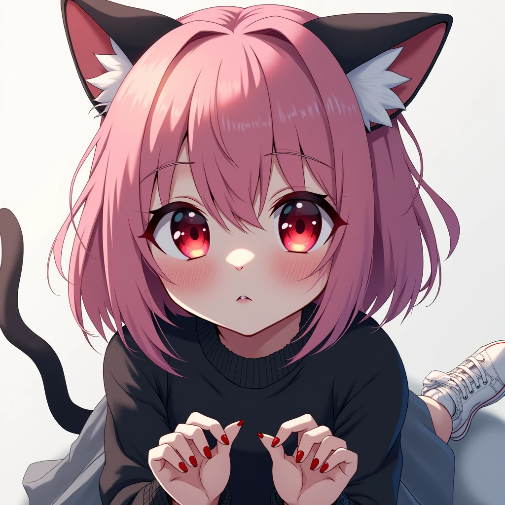 cute tiny cat girl ???, anime. award winning anime ,8k,hdr. extreme detailed