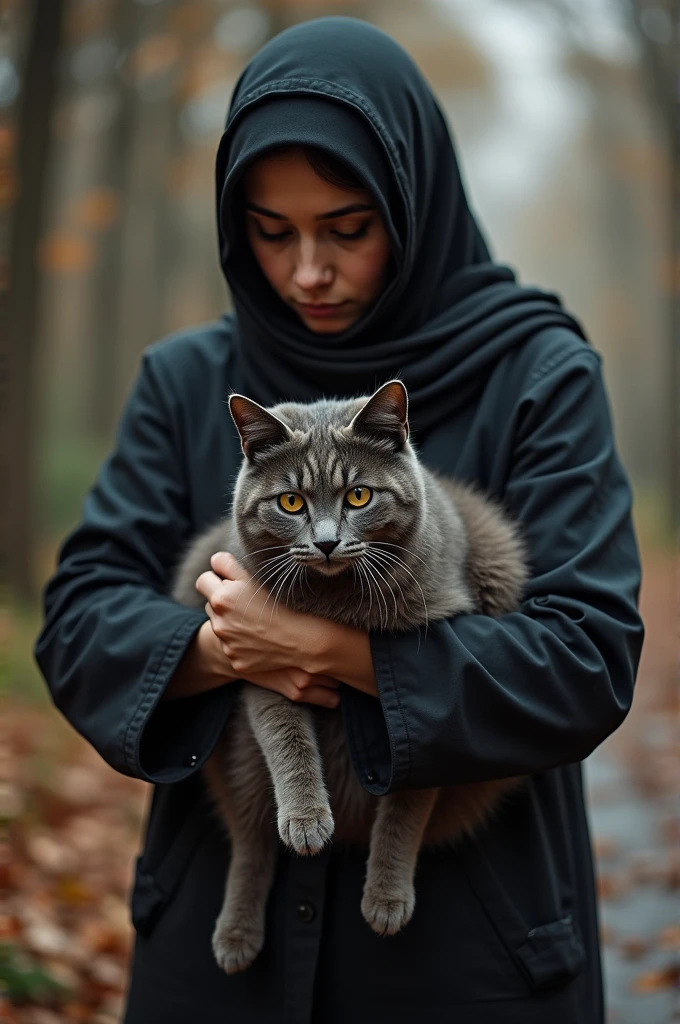 muslim woman slaughter cat