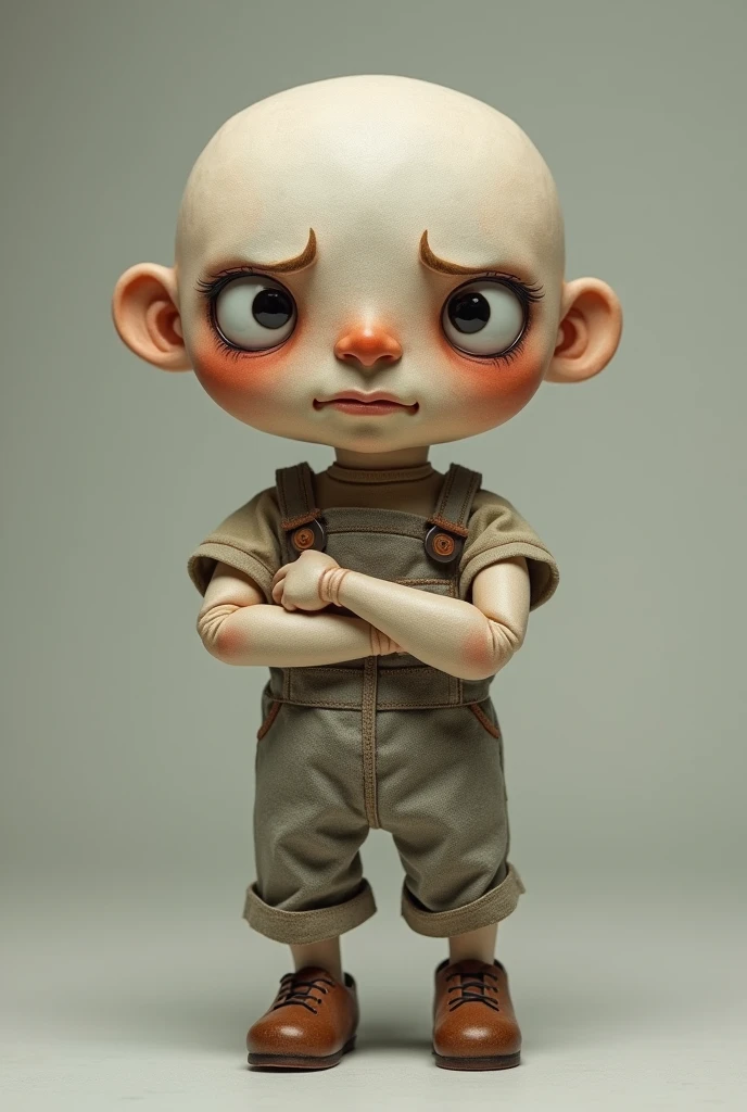 generate image of complaining doll