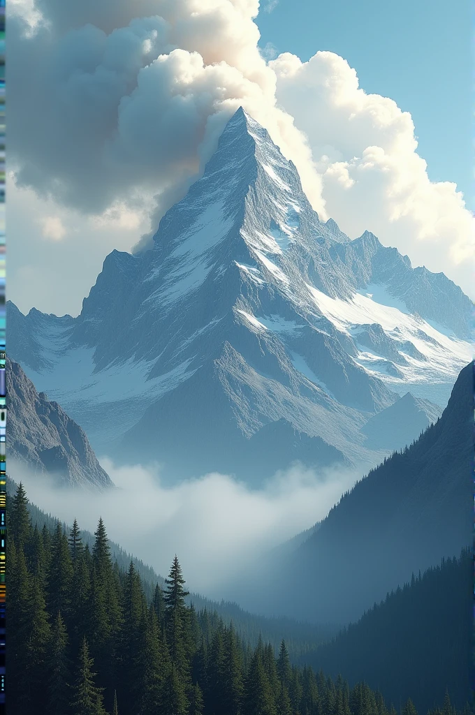 Big mount smoke cigarettes