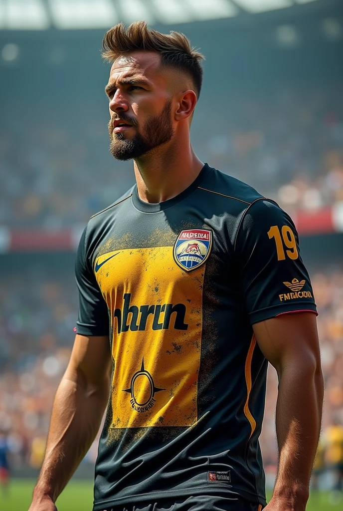 football shirt with a picture of the work card 