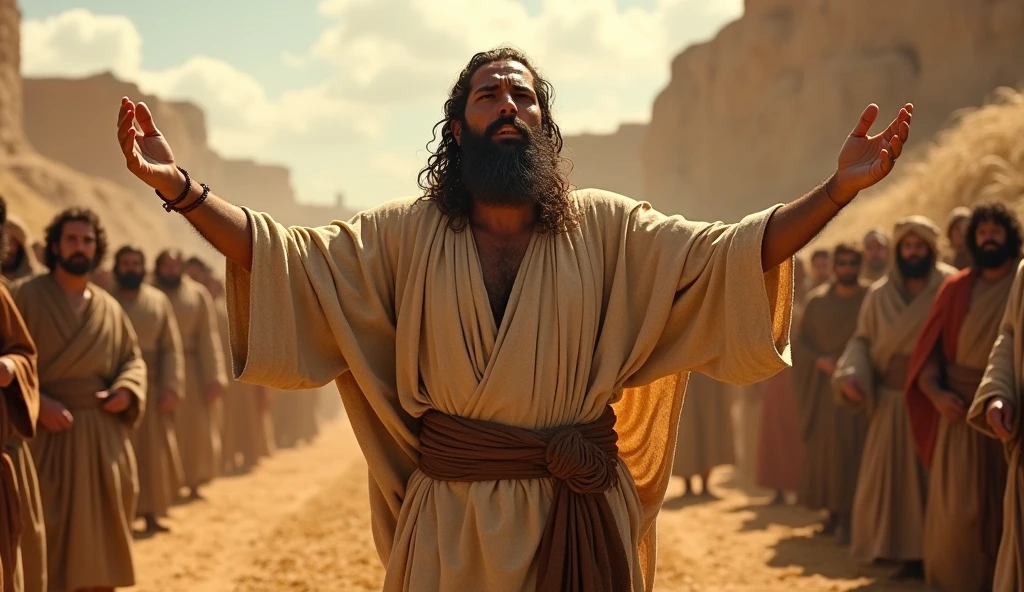 biblical history,
said John, with camel hair garments and a leather belt "but He who comes after me is mightier than I, and I am not worthy to carry your sandals. He will baptize you with the Holy Spirit and with fire. Your shovel is in your hand, and He will clear your threshing floor, gathering the wheat into the barn, but he will burn the chaff with unquenchable fire."