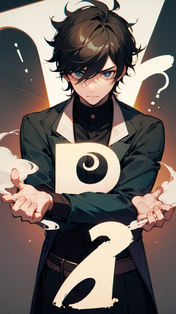 I want a picture of a man with a question mark on his head