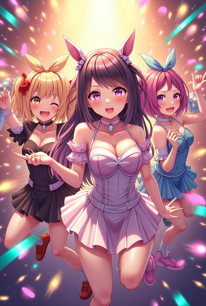 
(((masterpiece、Highest quality)))、((Three girls、beautiful girl、Detailed and cute face、smile、Completely naked、Pussy:1.5)))、(Idol Concert、Concert Stage、PreCure Costumes、Beautiful illuminations)、(((Pussy、Nipples、Mid-chest)))、(Completely naked、3 cute girls:1.3、Various hair colors、smile:1.3、Idol Costumes)、(Nipples、Pussy)、(Glowing Skin、Flashy and gorgeous accessories、Fishnet tights)、Visitors々