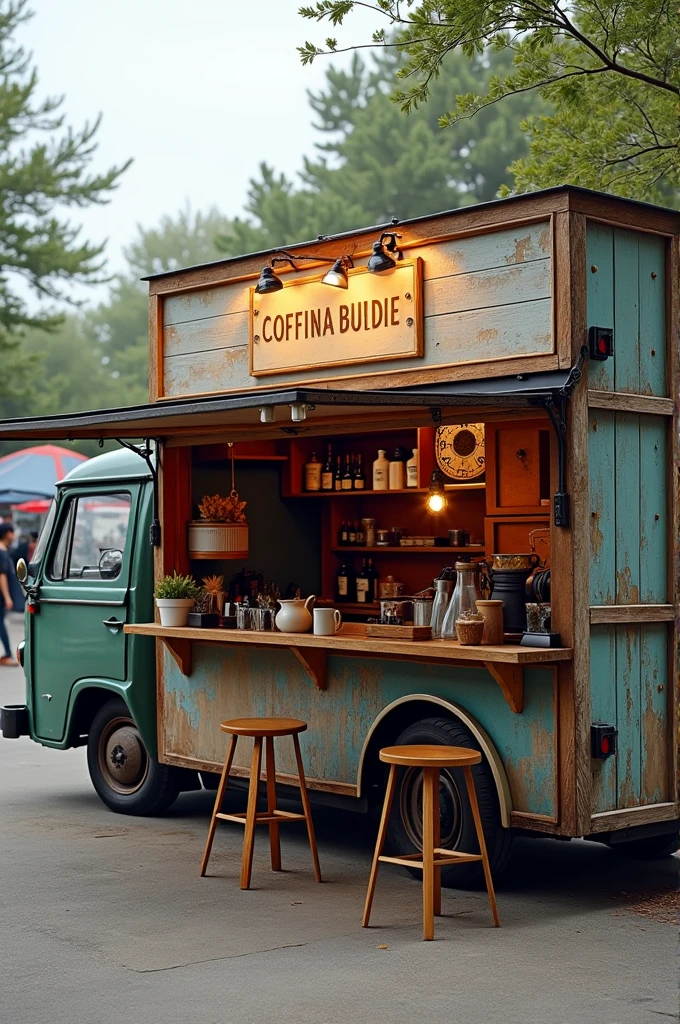 Create coffee truck for support a drama filming with coffeemix