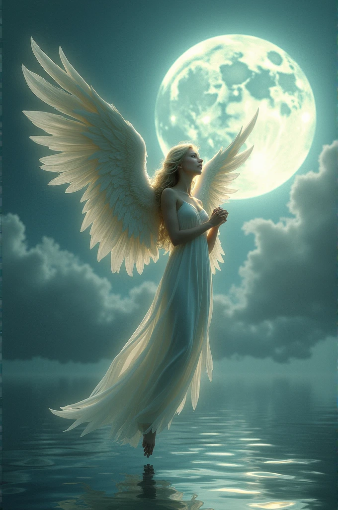 And like an angel he hung his wings to fly he wanted the moon from the sky he wanted the moon from the sea