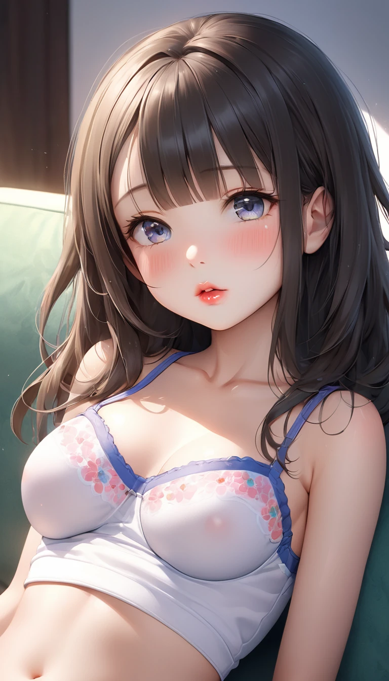 {{{{{3,318 trillion pixels high resolution, nsfw, Extremely detailed, Sunlight lighting that makes her look pretty, One of the most sexually arousing pedophilia, Her secondary sexual characteristics have just now begun the buds of her still small tits are budding, Her body is thirteen years old, The photos are taken by a professional female photographer and the composition of the photos her first tight cute pediatric Bra with cups in camisole and her high quality makeup and image processing make the most of her breasts, emotional image filter Saturation +25 Brightness +25 Adjustment, Photoshop is customized to take advantage of her rewriting her waist and hip lines to be curvy coloring her lips pretty}}}}}, {{{{{looking very full and plump only in face, The soft skin and ignorant eyes characteristic of puberty, She'll lie down on her cute pattern couch look at us and cuddle with you, She's lovely gazing you, Replace it with the Super high quality bangs straight black wigs custom made to her hair arrangement that makes her look her prettiest with each individual strand finely detailed, A Japanese girl not even a ager yet not even old enough to be a teen, she's getting too cute and has recently started to show some whitening skin effects}}}}}, {{{{{She's in first grade junior high school student and already in puberty and her waist is just too curvy, Small but well-developed breasts, minimum 100cm short stature, minimum small hips, extremely toned waist, thicken the lips look pretty, her Compact breasts, her body was made into a white body, Smooth skin that shows her tenderness, her first tight cute pediatric T-shirts with Breast cups, As her shame is amplified, her beautiful slender underbust, an fetish for neck, thick vivid lips}}}}}