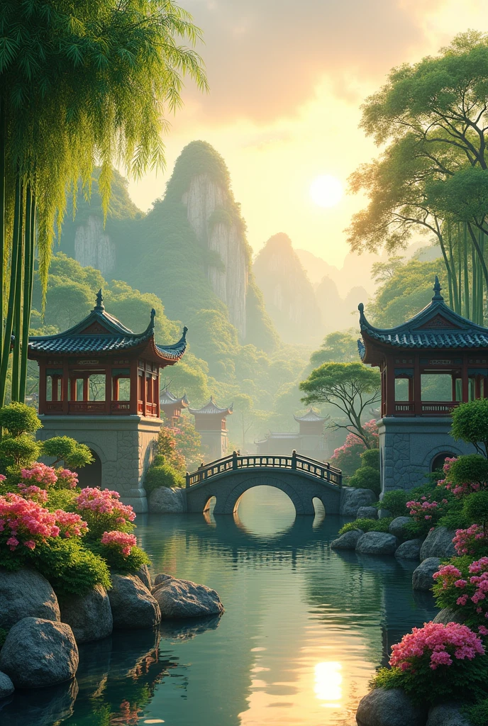 The sun garden and a Chinese