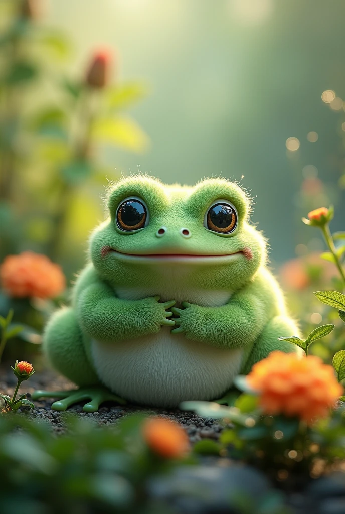 Frog、Soft and fluffy