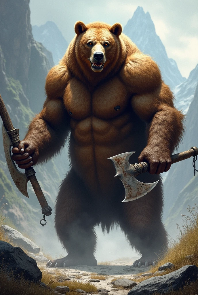 Armed Brown Bear