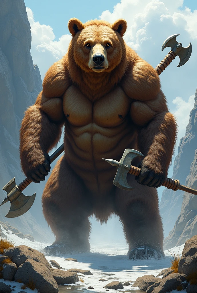 Armed Brown Bear