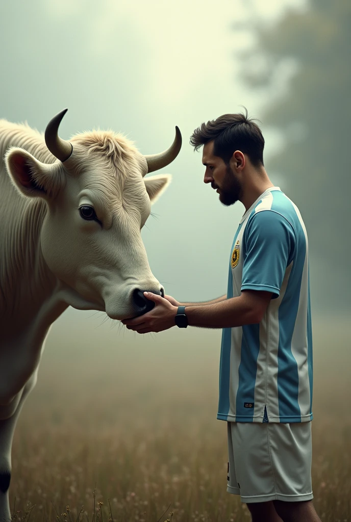 Messi has a cow