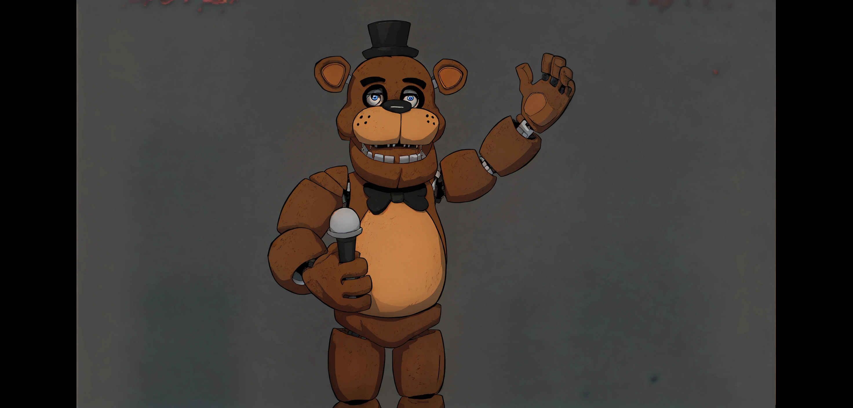 A scary bear animatronic (freddy fazbear)