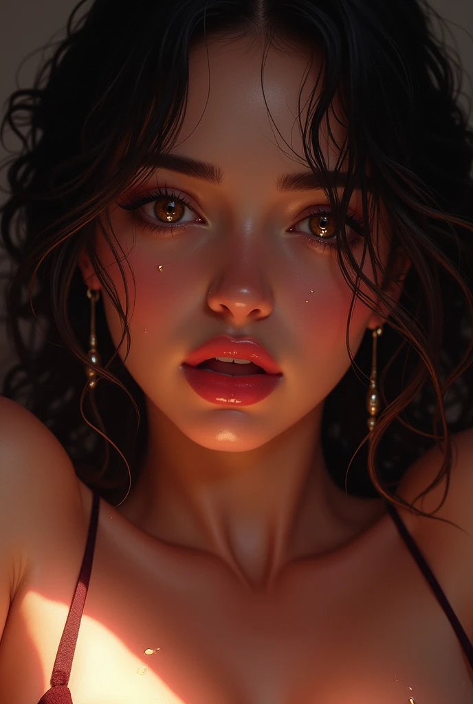 1girls, Lady Nagant, cum, cum in face, pov eye contact, ahegao