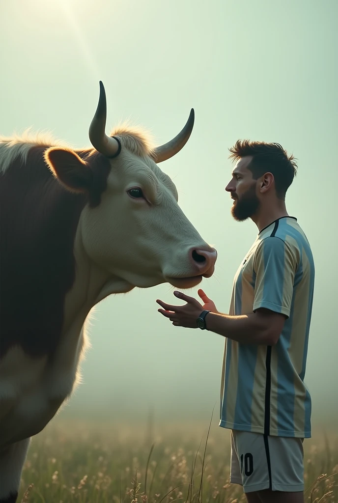 Messi has a cow