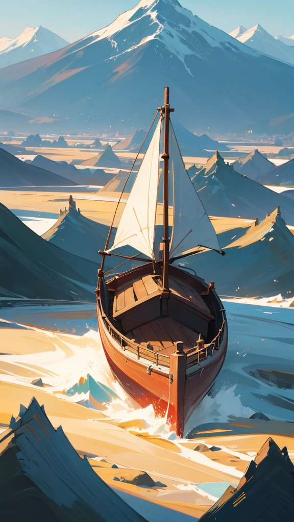 Light boats crossed ten thousand heavy mountains., Ancient China