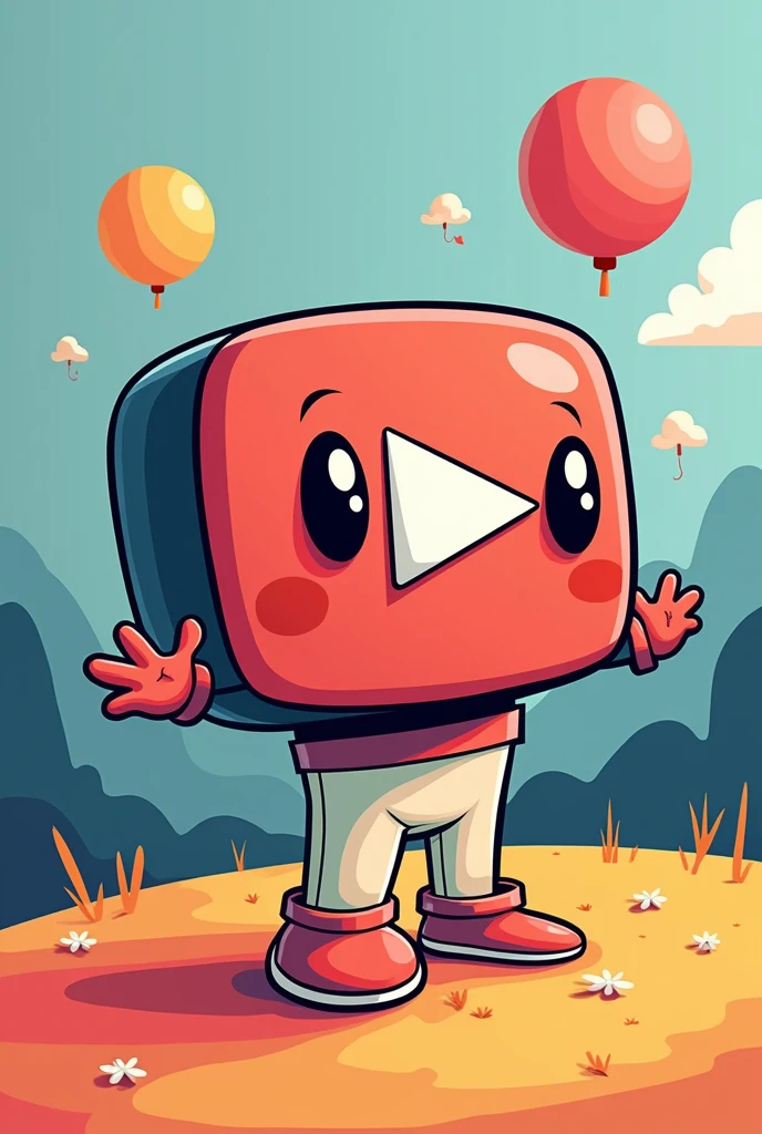 do not click in symbol for YouTube thumbnail
cartoony