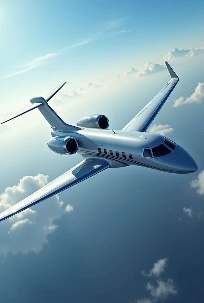 Create an private jet that broke in halfs midair