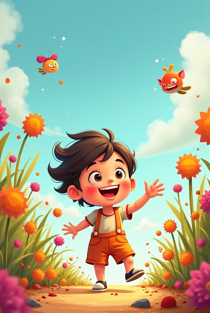 do not click in symbol for YouTube thumbnail
cartoon. Child and kid theme
