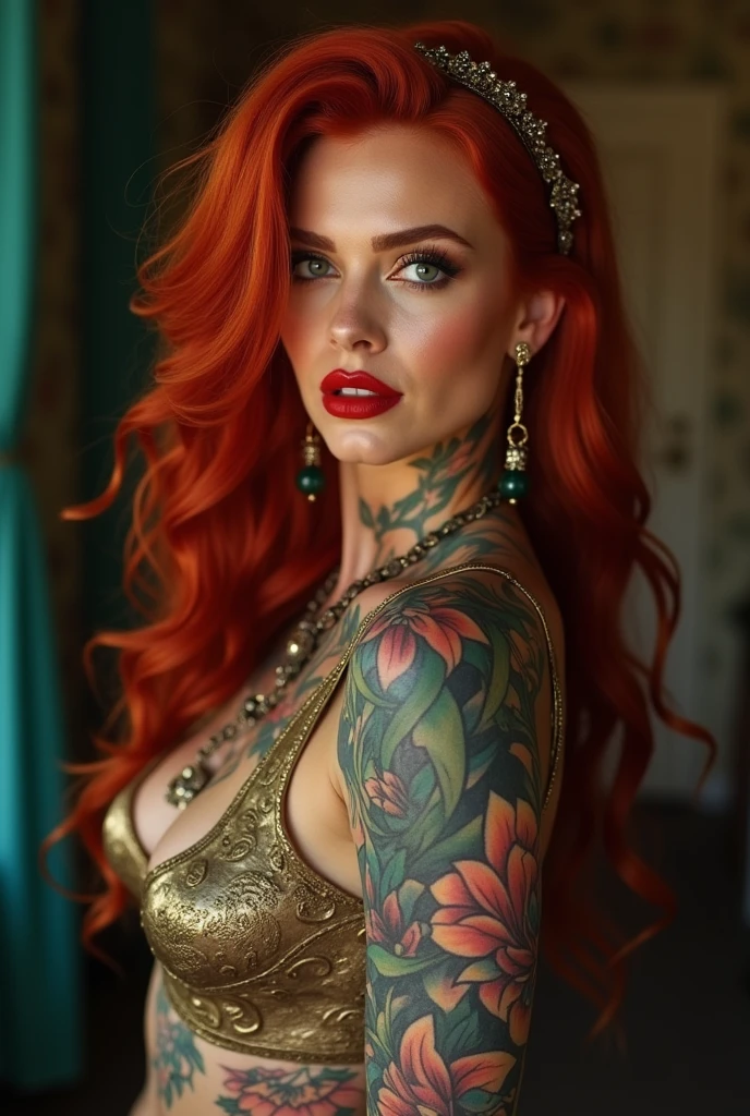 O Poder do Sex Appeal, tropical tattooed evil redhead,