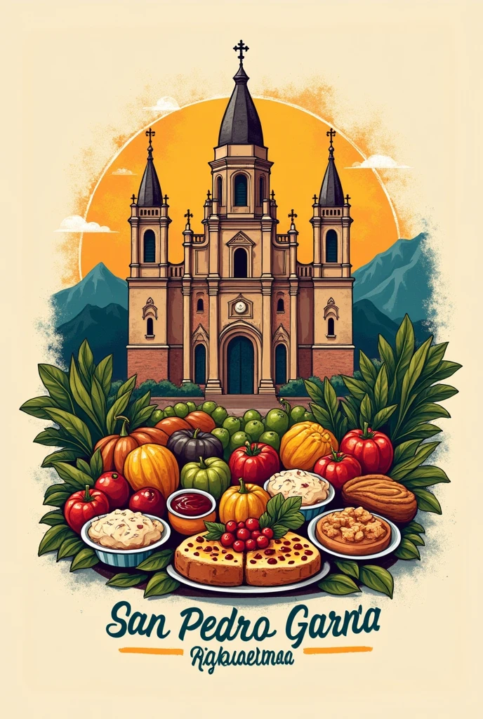 Logo for San Pedro de Riobamba with gastronomy 