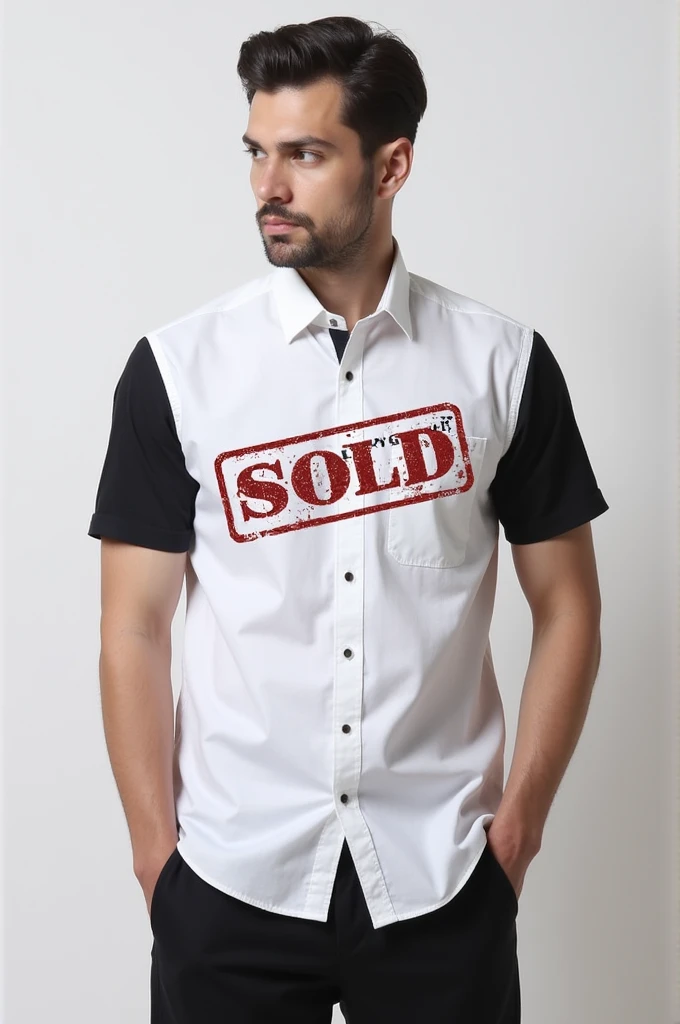 Make a shirt that says Berenguer and has a stamp that says sold