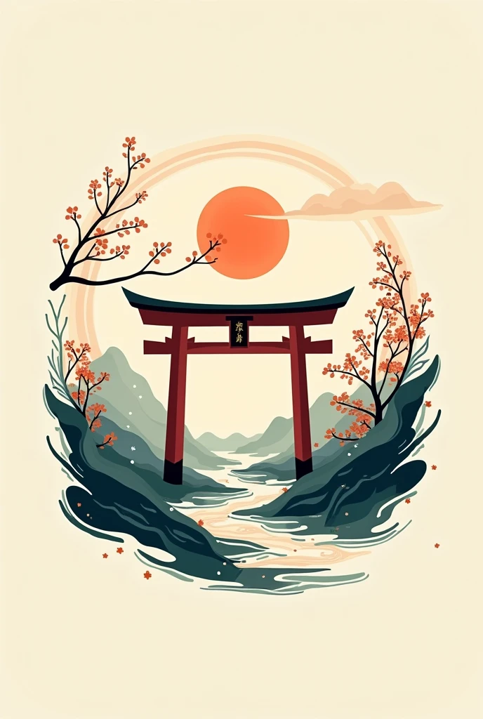 A logo for a Japanese restaurant that helps Vietnamese people experience the four seasons