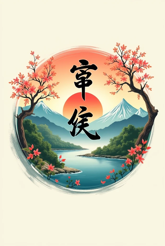 A Japanese restaurant logo that helps Vietnamese people experience the four seasons