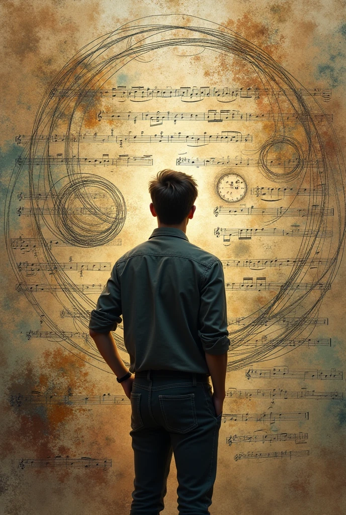 Explore the mathematical structure of music, such as rhythms, harmonies, and scales, and how these principles shape the way music is composed and perceived man in the middle.