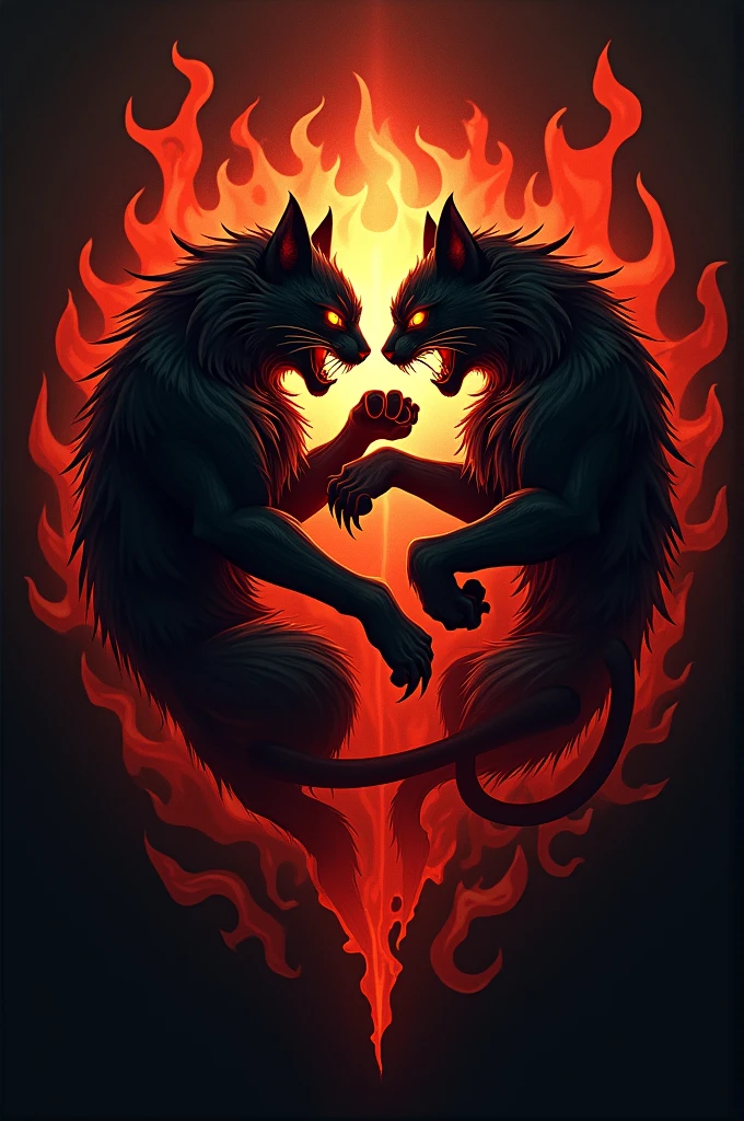 Create a hell cats guild symbol