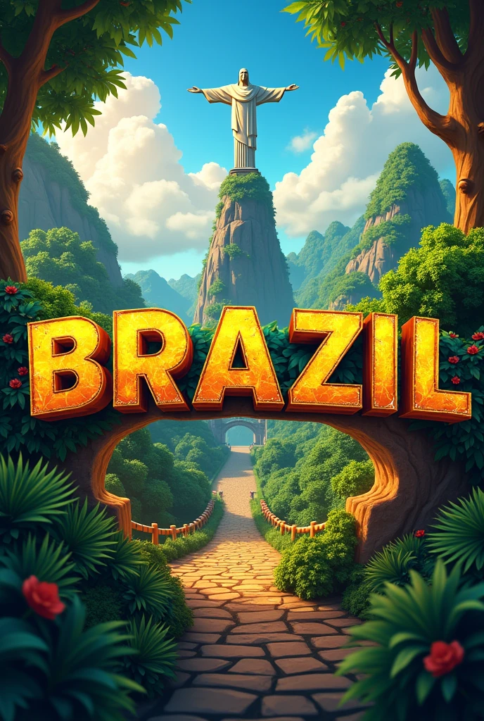 Generates a photo with the name game brasil, and various controls