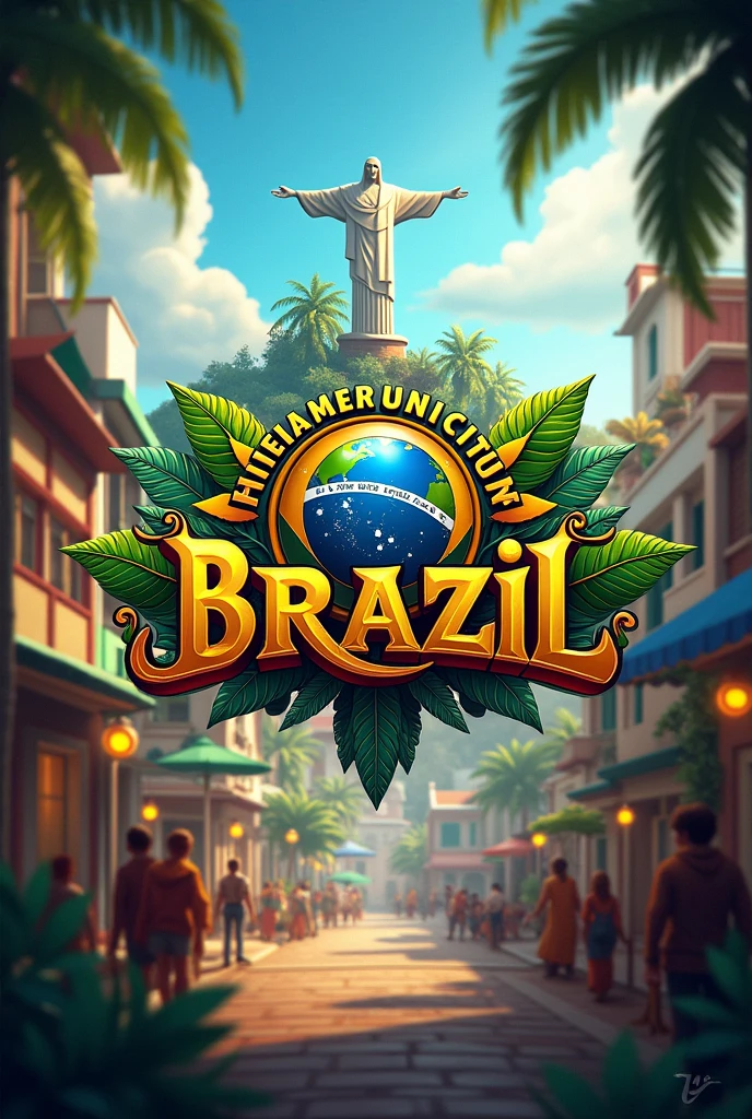 Generates a photo with the name game brasil, and various controls