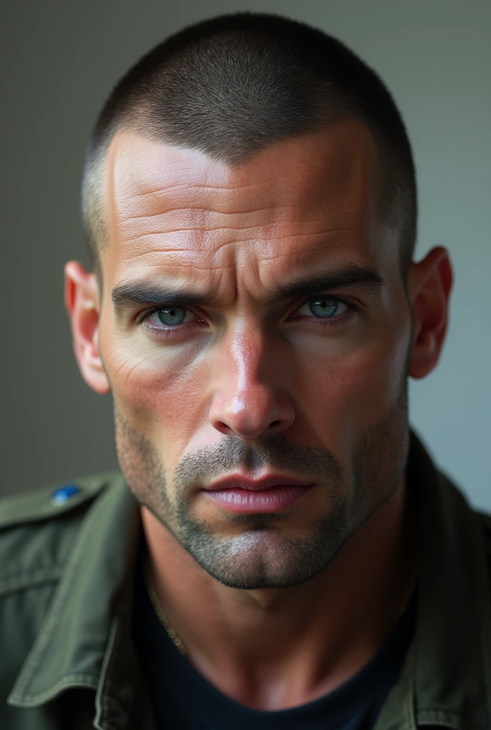 Henry caill in buzz cut