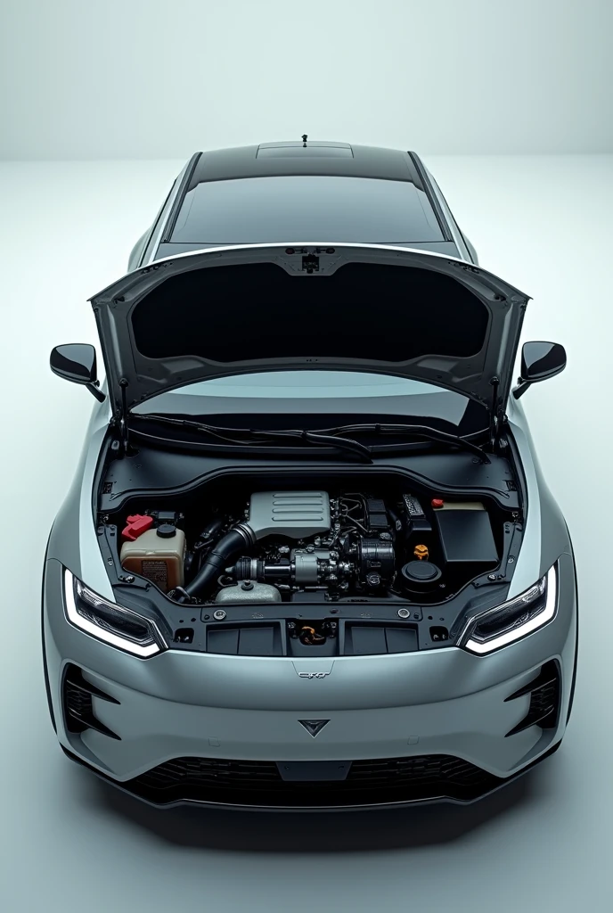 EDIT THE THIRD IMAGE, You should see the open hood of the car and you should notice that it DOES NOT HAVE AN ENGINE.