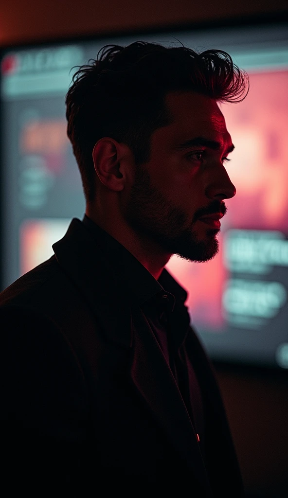 A charismatic man stands before a glowing screen, his eyes gleaming with calculated intent. He masterfully manipulates YouTube's algorithms, crafting content that draws in millions, not just with entertainment, but with a subtle power that dominates the minds of his audience. His voice, smooth yet commanding, weaves narratives that play on emotions, driving viewers deeper into his world. The numbers rise, the influence grows, and behind every click lies a grander scheme—a silent domination of the digital space. Shadows flicker across his face as he plans his next move, knowing each decision pulls the strings of an audience he's trained to follow his lead.

