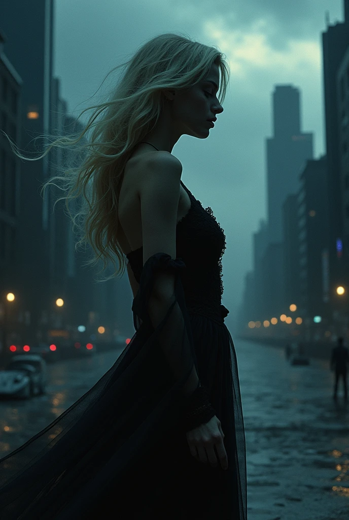 ((Masterpiece in maximum 16K resolution):1.6),((soft_color_photograpy:)1.5), ((Ultra-Detailed):1.4),((Movie-like still images and dynamic angles):1.3) | ((double contact):1.3), ((Beautiful Blonde Female Musician silhoutte effect):1.2), ((Superimposed on Pretty Female):1.1)《dark city sky》Agnes Cecile, Jeremy Mann, Oil and ink on canvas, fine dark art, super dramatic light, photoillustration, amazing depth, the ultra-detailed, iridescent black, superfluous dreams, intricately details, amazing depth, Amazing atmosphere, Mesmerizing whimsical vibrant landscapes, ((Female musician playing guitar):1.5), Maximalism ((beautiful outside, Ugly inside, pressure and pain, beauty and despair, hard and soft, positive and negative, hot and cold, Sweet and sour, Vibrant but boring, Perfect harmony, light and shadows, old and young, Black and white, Corresponding color, loud and quiet, Chaos and peace, life and death):1.2) The complex masterpiece of a real-time engineering leader. | Rendered in ultra-high definition with UHD and retina quality, this masterpiece ensures anatomical correctness and textured skin with super detail. With a focus on high quality and accuracy, this award-winning portrayal captures every nuance in stunning 16k resolution, immersing viewers in its lifelike depiction. | ((perfect_composition, perfect_design, perfect_layout, perfect_detail, ultra_detailed)), ((enhance_all, fix_everything)), More Detail, Enhance. | (((perfect_fingers))), (((perfect_legs))), (((perfect_hands))),
