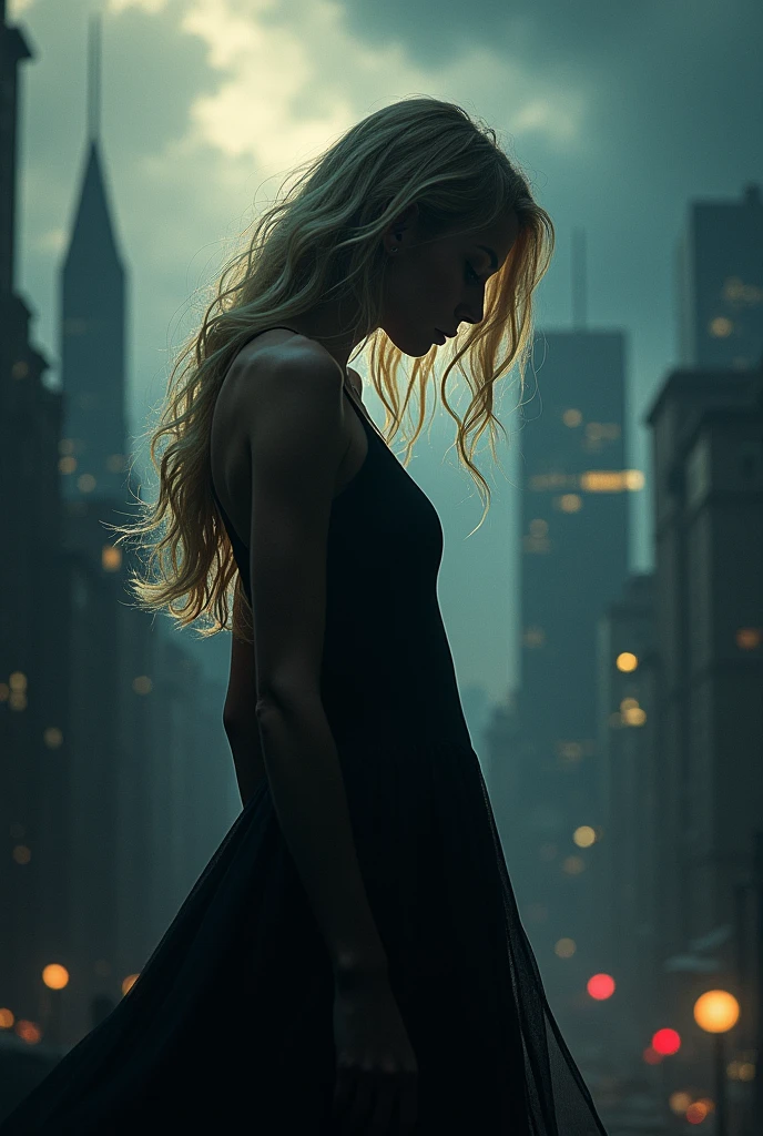 ((Masterpiece in maximum 16K resolution):1.6),((soft_color_photograpy:)1.5), ((Ultra-Detailed):1.4),((Movie-like still images and dynamic angles):1.3) | ((double contact):1.3), ((Beautiful Blonde Female Musician silhoutte effect):1.2), ((Superimposed on Pretty Female):1.1)《dark city sky》Agnes Cecile, Jeremy Mann, Oil and ink on canvas, fine dark art, super dramatic light, photoillustration, amazing depth, the ultra-detailed, iridescent black, superfluous dreams, intricately details, amazing depth, Amazing atmosphere, Mesmerizing whimsical vibrant landscapes, ((Female musician playing guitar):1.5), Maximalism ((beautiful outside, Ugly inside, pressure and pain, beauty and despair, hard and soft, positive and negative, hot and cold, Sweet and sour, Vibrant but boring, Perfect harmony, light and shadows, old and young, Black and white, Corresponding color, loud and quiet, Chaos and peace, life and death):1.2) The complex masterpiece of a real-time engineering leader. | Rendered in ultra-high definition with UHD and retina quality, this masterpiece ensures anatomical correctness and textured skin with super detail. With a focus on high quality and accuracy, this award-winning portrayal captures every nuance in stunning 16k resolution, immersing viewers in its lifelike depiction. | ((perfect_composition, perfect_design, perfect_layout, perfect_detail, ultra_detailed)), ((enhance_all, fix_everything)), More Detail, Enhance. | (((perfect_fingers))), (((perfect_legs))), (((perfect_hands))),
