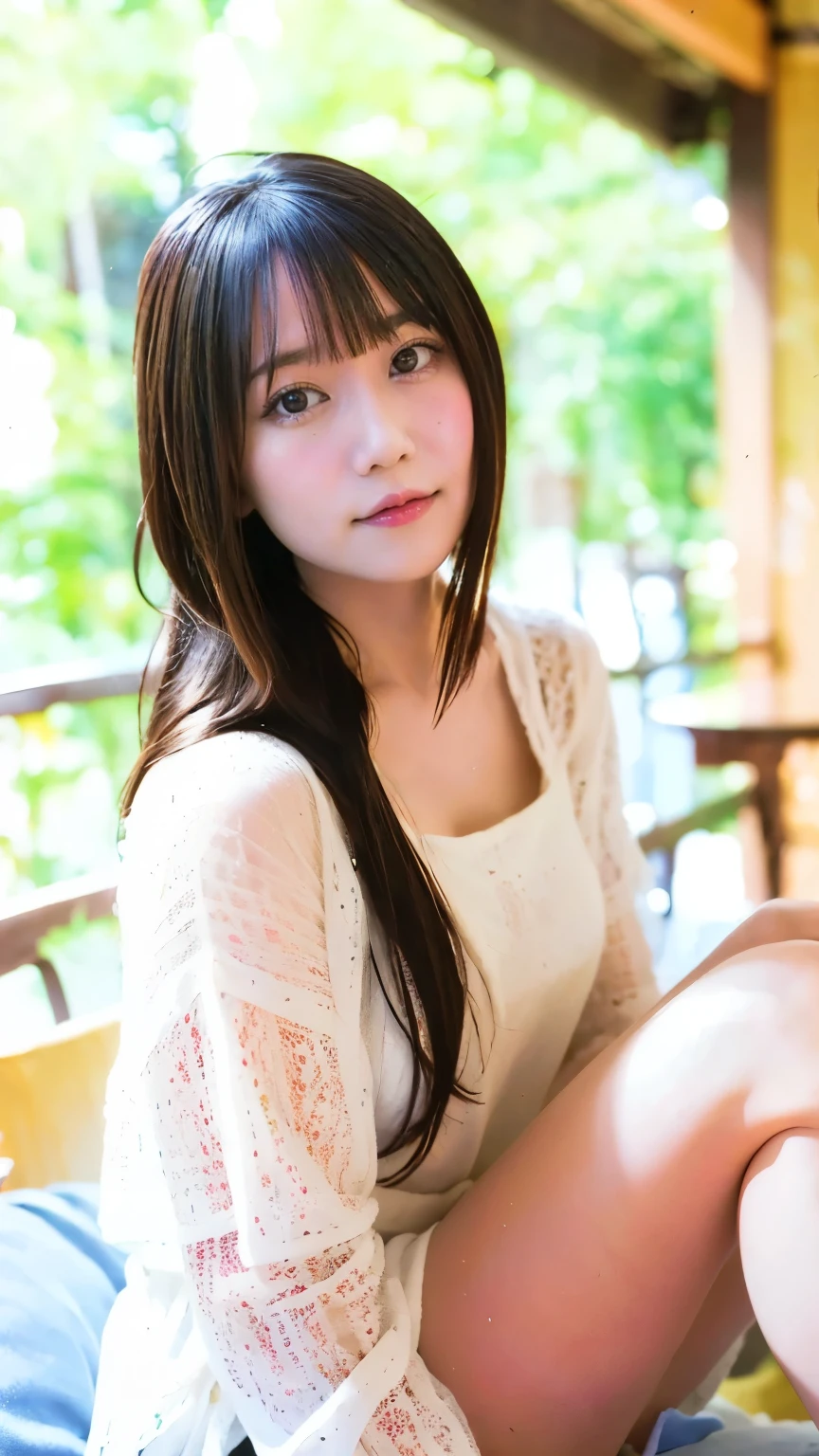 Cute Japanese Women Photos, smile:1.78, 20-year-old, Oil, One-length hair＆Straight Hair Balm:1.55, (photo Realistic:1.4), (hyper Realistic:1.4), (Realistic:1.3), (Smoother lighting:1.05), (Improving the quality of cinema lighting:0.9), 32K, 1 person,20-year-oldの, Realistic lighting, Backlight, The light shines on your face, Ray Tracing, (Bright light:1.2), (Improvement of quality:1.4), (Highest quality Realistic textured skin:1.4), fine grain, Detailed face,(smile:0), (Emphasis on face close-up:1.3), (Enhances the beauty of skin texture:1.1),((Extremely precise and accurate anatomy:1.0)), (Enhances the beauty of skin texture:1.1), Clean and glowing skin, mesh, thin:1.2, (Realistic:1.3), Realisticなライティング, (Smoother lighting:1.05), 32K, One Japanese woman, fine grain, Detailed face, (Film Grain:1.1),(Accentuates body lines:1.1), High resolution, Natural look, Kind eyes, Improves hair quality, Delicate light and shadow, Transparent muscles, Graceful pose, Beautiful Eyes, Sharp details, Soft light reflection, Beautiful contours, Delicate skin tone, Fine hair texture,Cute Japanese Women Photos,Simple Background