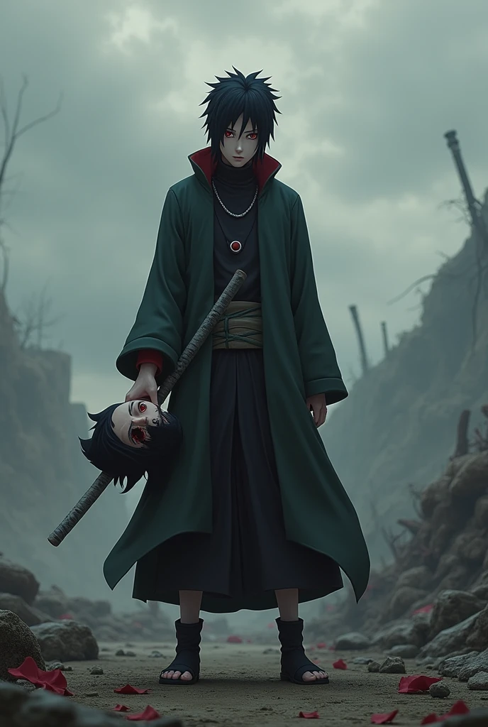 Itachi with Nagato&#39;s head in his hand