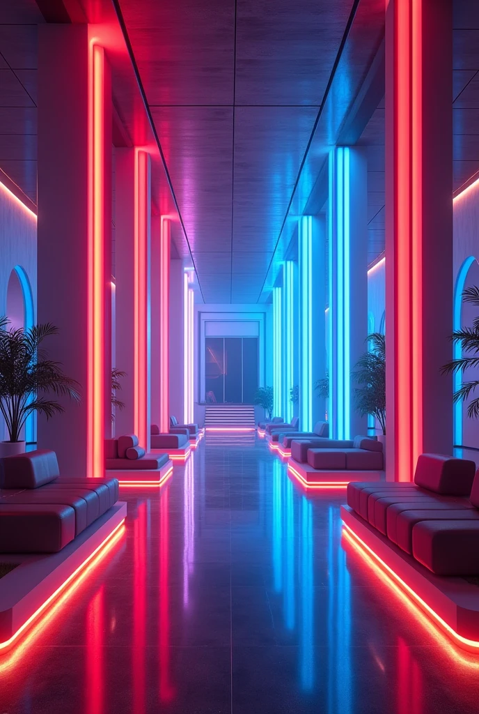 (Extremely detailed CG unity 8k wallpaper),(masterpiece), (best quality), (Extremely detailed), (RGB strip light),Ceiling atmosphere
