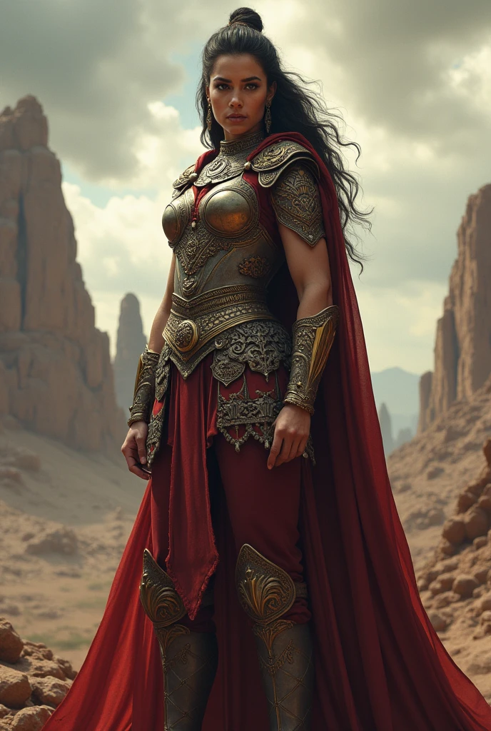 Female muscled Persian general