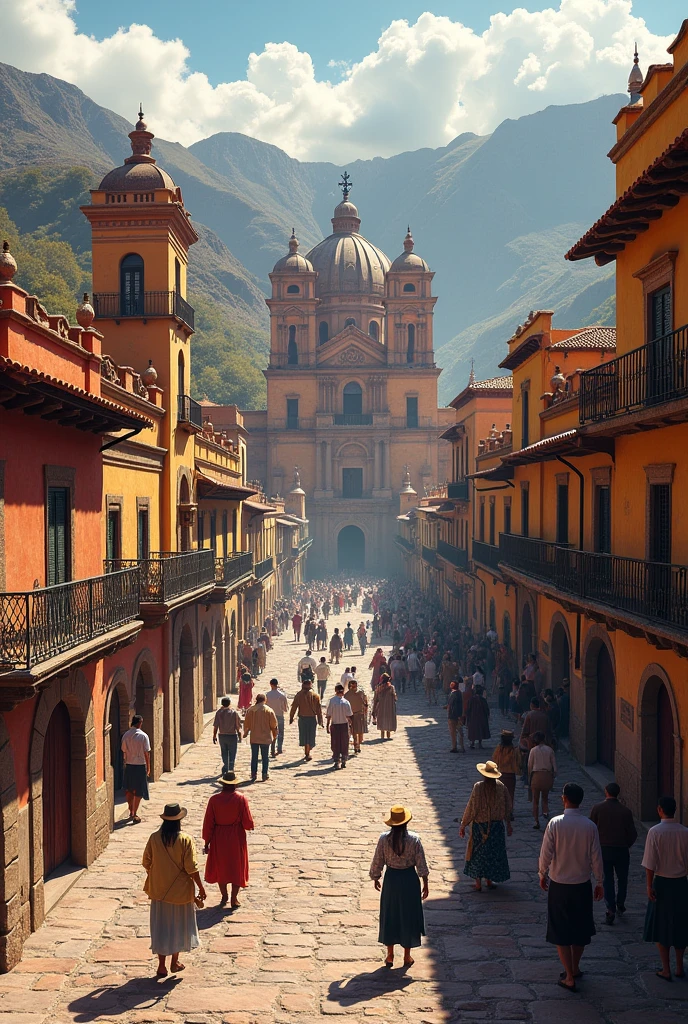 Image that has a historical route with the most important landmarks of the district of Santiago Cusco