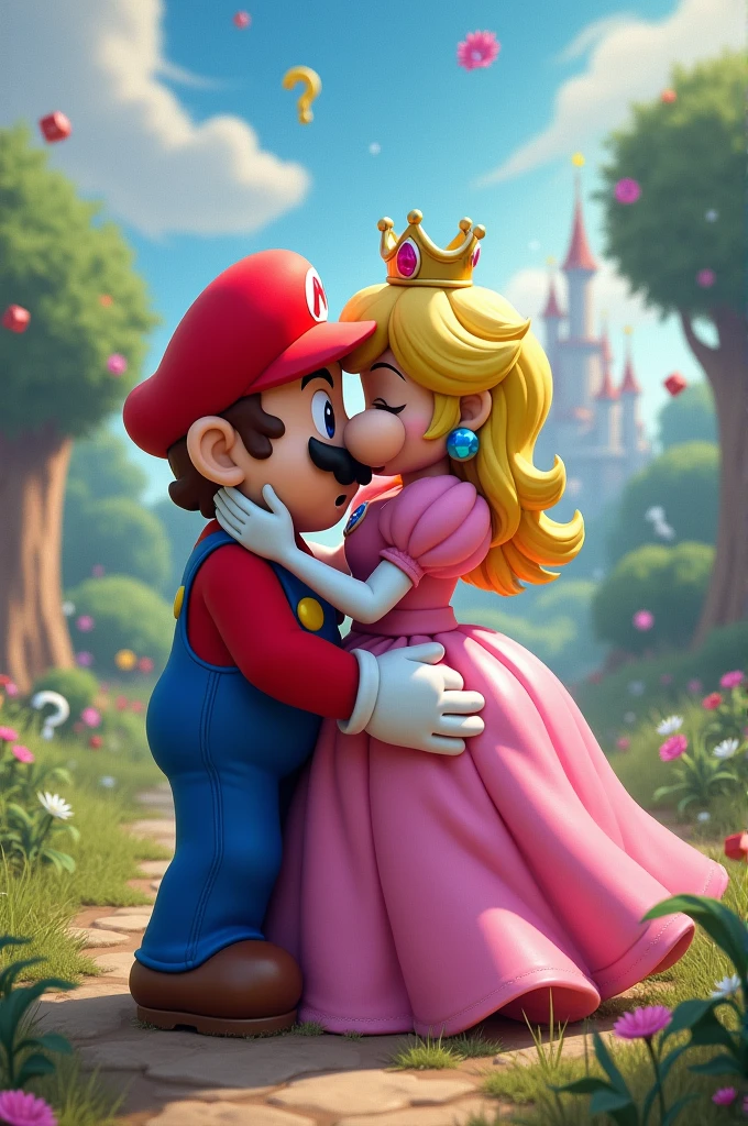 Super Mario with Cinderella cheating on Princess Peach