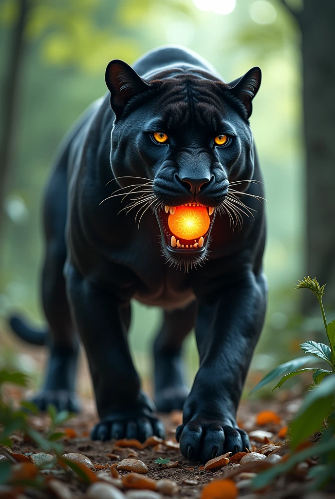 Panther holding blox fruit