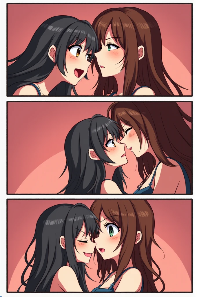 Create a comic ????? with characters having sex with each other